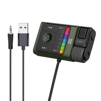 BlueStar BT64 FM transzmitter USB-A és 3.5 jack csatlakozással fekete kép