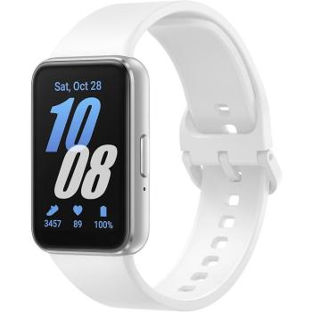 Bluetooth csuklópánt, aktivitást mérő karkötő, szilikon szíj, v5.3, AMOLED kijelző, aktivitás és egészség mérő, vízálló, Samsung Galaxy Fit3 SM-R390, ezüst, gyári kép