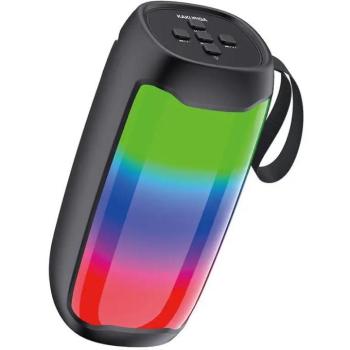 Bluetooth hordozható hangszóró, 5W, v5.0, TWS, TF kártyaolvasó, USB aljzat, Kihangosított hívás támogatás, RGB világítás, Kakusiga KSC-822 Bosi, fekete kép