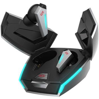 Bluetooth sztereó fülhallgató, v5.0, TWS, töltőtok, érintés vezérlés, zajszűrővel, vízálló, RGB világítás, Edifier Hecate GX07, szürke kép