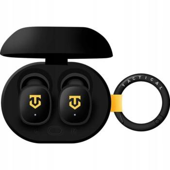 Bluetooth sztereó fülhallgató, v5.4, TWS, töltőtok, érintés vezérlés, vízálló, Tactical StrikePods Bug, fekete kép