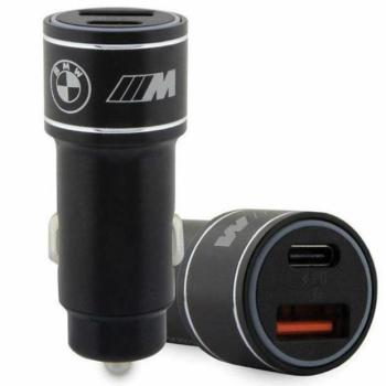 BMW autós töltő BMCCMUSBCK PD-QC 3.0 20W Fast Charge fekete M kiadás kép