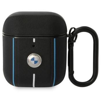 BMW BMA222RVSK AirPods 1/2 tok fekete bőr Színes vonalakkal kép