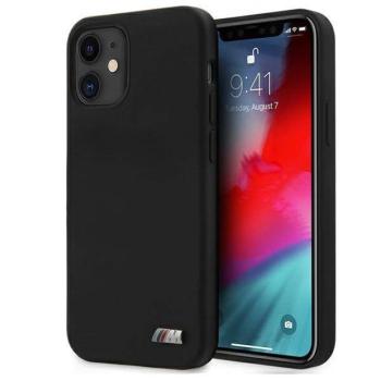 BMW BMHCP12SMSILBK iPhone 12 mini 5,4&quot; fekete szilikon keménytok M Collection kép