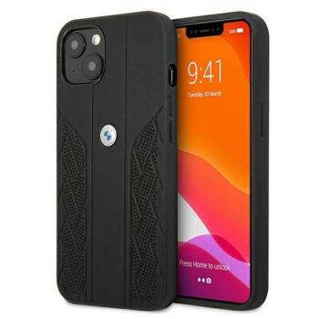 BMW BMHCP13SRSPPPK iPhone 13 mini 5,4&quot; fekete bőr Curve perforált keménytok kép
