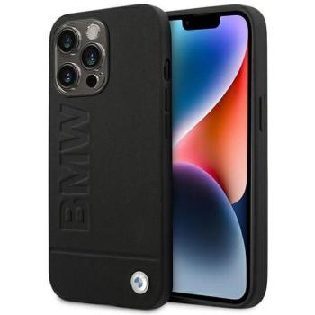 BMW BMHCP14LSLLBK iPhone 14 Pro 6,1&quot; fekete bőr Stamp tok kép