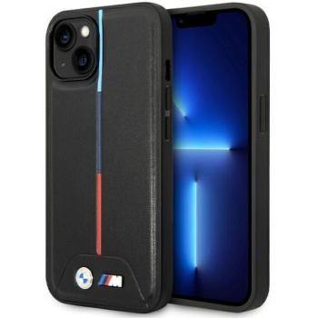 BMW BMHCP15S22PVTK iPhone 15 6.1&quot; fekete keménytok M steppelt tricolor kép