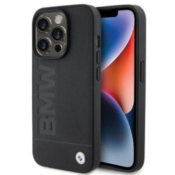 BMW BMHCP15XSLLBK iPhone 15 Pro Max 6.7&quot; fekete bőr Hot Stamp tok kép