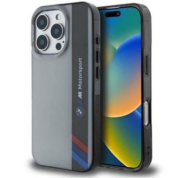 BMW BMHCP16L23HTFEG Motosport IML Vertical Stripe tok iPhone 16 Pro - szürke kép