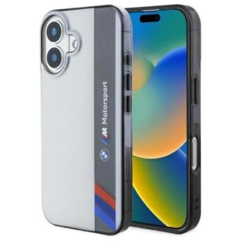 BMW BMHCP16S23HTFEG Motosport IML Vertical Stripe tok iPhone 16 - szürke kép