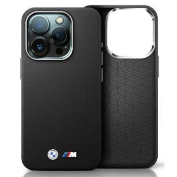 BMW BMHCP16S23PMWK M Smooth Full Wrapped Metal keménytok iPhone 16 - fekete kép