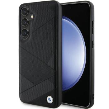 BMW BMHCS24M23RCGPK Samsung S24+ S926 fekete keménytok Signature Leather Crossing Lines kép