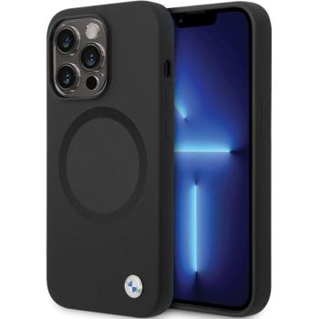 BMW BMHMP14LSILBK2 iPhone 14 Pro 6.1&quot; fekete Signature folyékony Silicone MagSafe tok kép