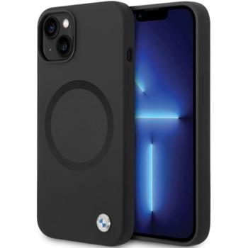 BMW BMHMP14SSILBK2 iPhone 14 6.1&quot; fekete Signature folyékony Silicone MagSafe Signature tok kép