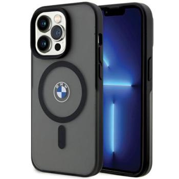 BMW BMHMP15LDSLK iPhone 15 Pro 6.1&quot; fekete keménytok IML Signature MagSafe IML aláírása kép