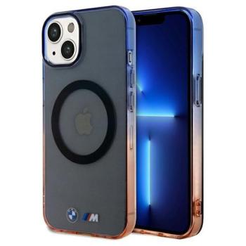 BMW BMHMP15MHTGE Gradient Bumper MagSafe keménytok iPhone 15 Plus / 14 Plus - szürke  kép
