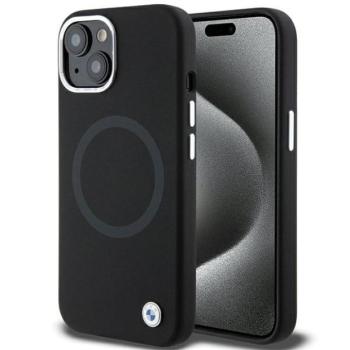 BMW BMHMP15MSILBK2 iPhone 15 Plus / 14 Plus 6.7&quot; fekete Signature folyékony Silicone MagSafe Signature tok kép