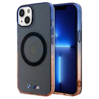 BMW BMHMP15SHTGE iPhone 15 6.1&quot; szürke keménytok Gradient Bumper MagSafe kép