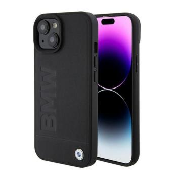 BMW BMHMP15SSLLBK iPhone 15 6.1&quot; fekete Magsafe keménytok Signature Collection Logo kép