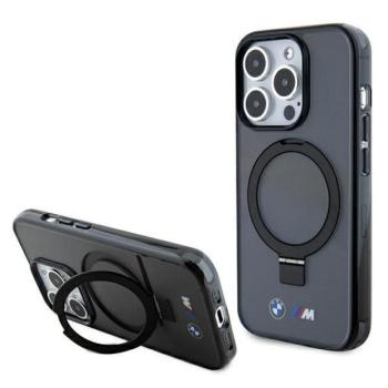 BMW BMHMP15XURSK iPhone 15 Pro Max 6.7&quot; fekete keménytok gyűrűs állvány M Collection MagSafe kép