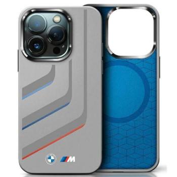 BMW BMHMP16X23SLIG Silicone Turning Lines MagSafe-kompatibilis keménytok iPhone 16 Pro Max - szürke kép