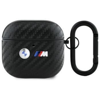 BMW Carbon Double Metal Logo AirPods 4 tok karabinerrel, fekete kép