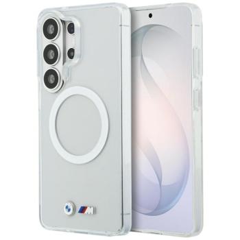 BMW IML Shockproof Metal LogoSamsung Galaxy S26 Ultra MagSafe hátlap tok, átlátszó-fehér kép