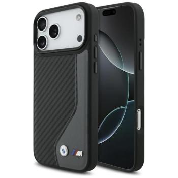 BMW M Carbon Logo Apple iPhone 17 Pro Max MagSafe hátlap tok, antracit szürke kép