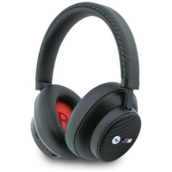 BMW M Carbon Metal Logo vezeték nélküli bluetooth fejhallgató prémium tokkal, ENC, fekete kép