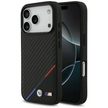 BMW M Carbon Tricolor Line Apple iPhone 17 Pro Max MagSafe hátlap tok, fekete kép