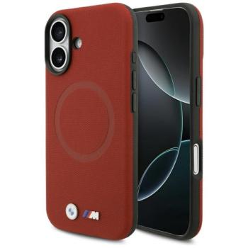 BMW M FW Metal Logo Apple iPhone 17 MagSafe hátlap tok, piros kép