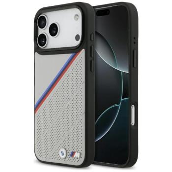BMW M Tricolor Metal Logo Apple iPhone 17 Pro Max MagSafe hátlap tok, szürke kép