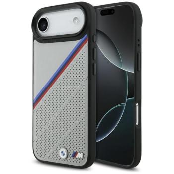 BMW M Tricolor Metal Logo Apple iPhone Air (2025) MagSafe hátlap tok, szürke kép