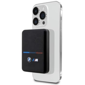 BMW Powerbank imdukciós BMPBMS3K22PGVK 5W 3000mAh + kabel fekete M Collection MagSafe M kollekció kép