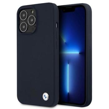 BMW Silicone Signature Apple iPhone 13 Pro Max hátlap tok, kék kép
