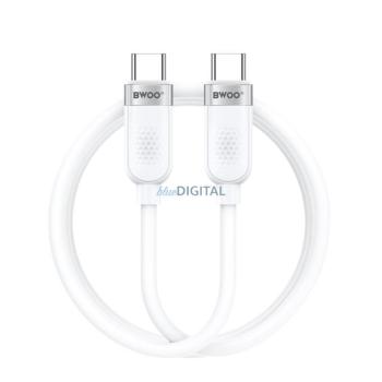 BWOO 100W kábel USB-C - USB-C 1m fehér kép