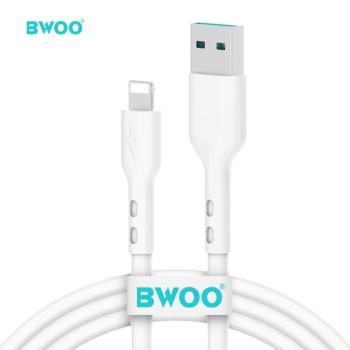 BWOO X172L USB-A - Lightning kábel 3A 1m - fehér kép