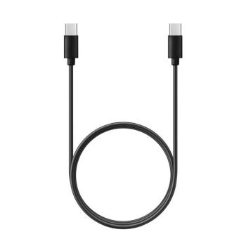 C296 Type-C - Type-C fekete adatkábel hosszított csatlakozóval 1M 60W 3A kép