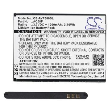 CAMERON SINO akku 1000 mAh LI-ION (AC50F, AC50FNEV kompatibilis) Archos 50F Neon kép