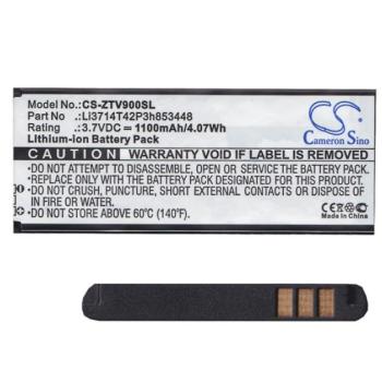 CAMERON SINO akku 1100 mAh LI-ION (Li3714T42P3h853448 kompatibilis) ZTE Skate kép