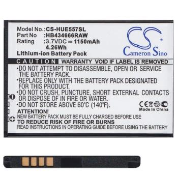 CAMERON SINO Akku 1150 mAh LI-ION (HB434666R kompatibilis) Huawei Router E5577C / 5785h / 5787s kép