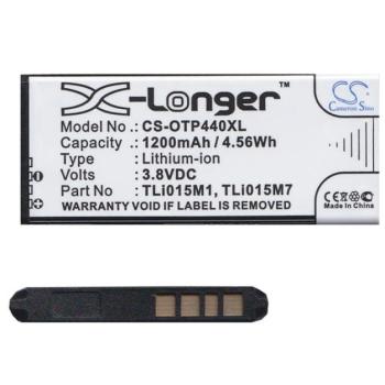 CAMERON SINO akku 1200 mAh LI-ION (TLi015M1 / TLi015M7 / TLi015MA kompatibilis) Vodafone Smart 7 mini (VFD300), Alcatel One Touch Pixi 4 (OT-4034A) kép