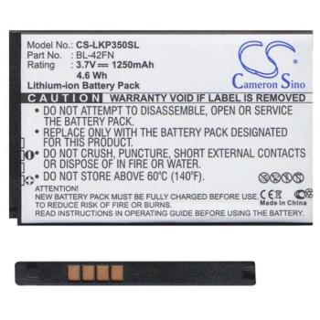 CAMERON SINO akku 1250 mAh LI-ION (BL-42FN-WW kompatibilis) LG Optimus Me (P350) kép