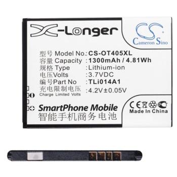 CAMERON SINO akku 1300 mAh LI-ION (CAB60B0000C1 / TLI014A1 / TLI014A2 kompatibilis) Alcatel OT-2008G, Alcatel Pixi 3 4.5 (OT-4027D), Alcatel MPop (OT-5020D), Alcatel TPop (OT-4010D), Vodafone Smart Mi kép