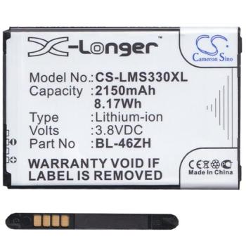 CAMERON SINO akku 2150 mAh LI-ION (BL-46ZH kompatibilis) LG K7 (X210), LG K8 (K350n) kép