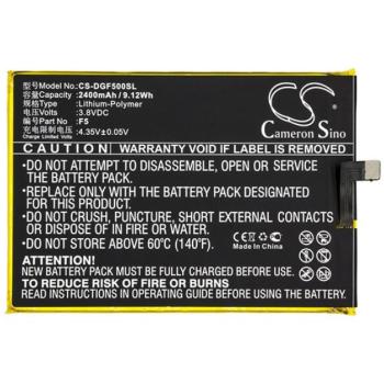 CAMERON SINO akku 2400 mAh LI-Polymer (belső akku, beépítése szakértelmet igényel, F5 kompatibilis) Doogee F5 (F5 Pro) kép