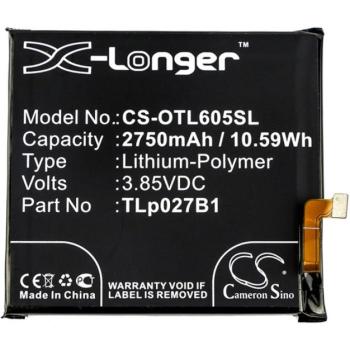 CAMERON SINO Akku 2750 mAh LI-Polymer (belső akku, CAC2710006C1 / TLp027A1 / TLp027B1 kompatibilis) Alcatel Idol 5 (OT-6058D) kép