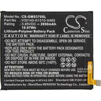 CAMERON SINO Akku 2850 mAh LI-Polymer (belső akku, beépítése szakértelmet igényel, V30145-K1310-X465 kompatibilis) kép