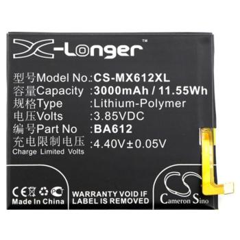 CAMERON SINO akku 3000 mAh LI-Polymer (belső akku, beépítése szakértelmet igényel, BA612 kompatibilis) Meizu M5s kép
