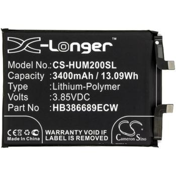 CAMERON SINO Akku 3400 mAh LI-Polymer (belső akku, beépítése szakértelmet igényel, HB386689ECW kompatibilis) kép